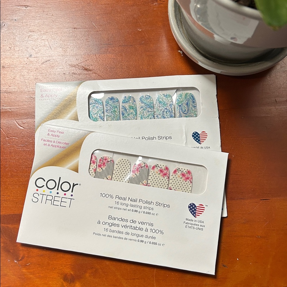 Color Street Nail Strips in Water You Up To? and Sakura Festival